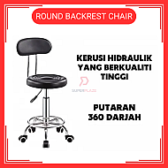Kerusi Spa Kecantikan Hidraulik Kerusi Salon Boleh Laras Kerusi Beroda Backrest Chair