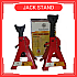 3Tan Jack Stand Dengan Pin Keselamatan Alat Pembaikan Boleh Laras Heavy Duty Metal Jacks Kereta