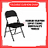 Foldable Cushion Chair Steel Cushion Chair Dining Chair Kerusi Kusyen Boleh Lipat