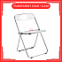 Clear Transparent Chair Acrylic Dining Chair Ins Stool Fashion Folding Chair