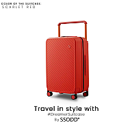 20 Inch Scarlet Red 行李箱 Bagasi SSODD DREAMER SUITCASE LUGGAGE Polycarbonate Material