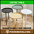 Coffee Table Tray Table Removable Tray Top  Side Table  Coffee Table Meja Tepi Sofa Meja Kecil