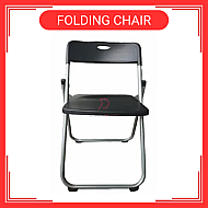 Kerusi lipat Foldable Folding Chair Office Meeting Conference Simple Plastic Chair Kerusi Lipat Black