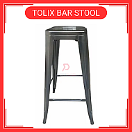 Kerusi Tinggi Kerusi Besi Tolix Metal High Bar Stool