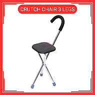 Portable Light Weight Tripod Stainless Folding Crutch Chair 3 Legs