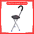 Portable Light Weight Tripod Stainless Folding Crutch Chair 3 Legs