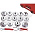 Jtc-4666 16Pcs Steel Oil Filter Socket Set