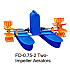 FD-0.75-2 240v 0.75Kw Two Impeller Aerators FD Series
