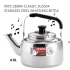 4.5 Liters Classic SUS304 Stainless Steel Classic Whistling Kettle Zebra