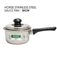 16cm Horse Stainless Steel Sauce Pot Single Handle Cooking Pan