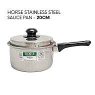 20cm Horse Stainless Steel Sauce Pot Single Handle Cooking Pan