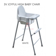White Color 3V Joyful High Baby Chair
