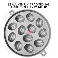 12 Jalur SS Aluminium Bahulu Mould Baker Traditional Cake Mold