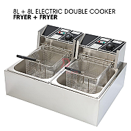 Fryer Plus Fryer 16 Liters Auto Double Electric Multifunctional Cooker Foodtruck