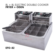 Fryer Plus Oden Fryer 16 Liters Auto Double Electric Multifunctional Cooker Foodtruck