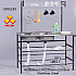 DKK630 3V Katka Advance Dual Drainer Rack Multifunctional Stainless Steel Sink Rack