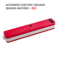 Red Automatic Electric Vacuum Sealing Machine Fresh Sealer