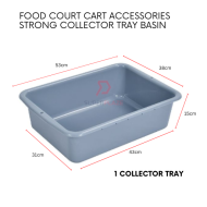 1 Collector Tray Basin Food Court Cart Accessories Dustbin Storage Case
