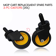 2 Pcs Castor For 20L Mop Cart Replacement Spare Parts Janitor Housekeeping