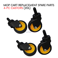4 Pcs Castor For 20L Mop Cart Replacement Spare Parts Janitor Housekeeping