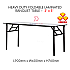 3V 2x3 Feet Heavy Duty Laminated Wood Top Banquet Table Folding Function Table