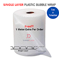 1m x 1meter Single Layer Customized Length Plastic Bubble Wrap 1 Meter Width