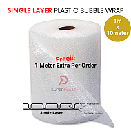 1m x 10meter Single Layer Customized Length Plastic Bubble Wrap 1 Meter Width