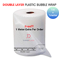 1m x 1meter Double Layer Customized Length Plastic Bubble Wrap 1 Meter Width