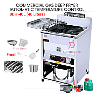 BDH-40L XL Commercial Gas Deep Fryer Stand Landed Automatic Temperature Deep Fryer