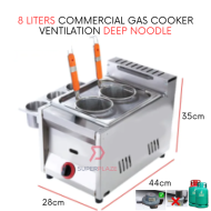 8 Liters Single Stove Gas Multifunctional Cooker Gas Ventilation Deep Noodle Cooker