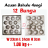 12 Bunga SS Aluminium Bahulu Mould Baker Traditional Cake Mold