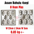 8 Ikan Mas SS Aluminium Bahulu Mould Baker Traditional Cake Mold