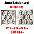 8 Ikan Mas SS Aluminium Bahulu Mould Baker Traditional Cake Mold