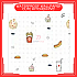 60cm x 5m Cute Kitchen PVC Waterproof Wallpaper Wall Sticker Kertas Dinding