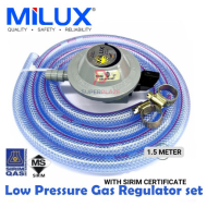 Milux Sirim Certified Low Pressure Regulator Set LPG Gas Cylinder Head