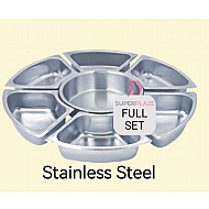 Full Set Stainless Steel 52cm Serving Dome Insert Bowl Replacement