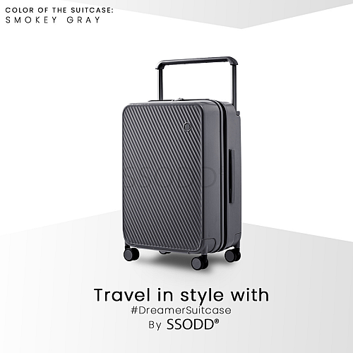 20 Inch Smokey Grey 行李箱 Bagasi SSODD DREAMER SUITCASE LUGGAGE Polycarbonate Material 20 Inch Smokey Grey 行李箱 Bagasi SSODD DREAMER SUITCASE LUGGAGE Polycarbonate Material