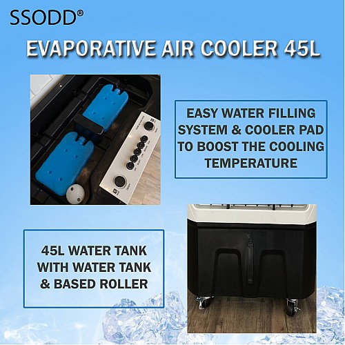 SSODD Air Cooler  Evaporative 45L Penyejuk Udara SD5200