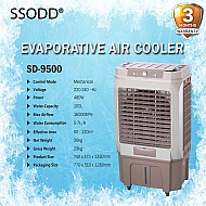 SSODD Air Cooler Evaporative 100L Penyejuk Udara SD9500