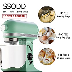 SSODD 23. Frosty Mint 7L Professional Tilt-Head Stand Mixer 