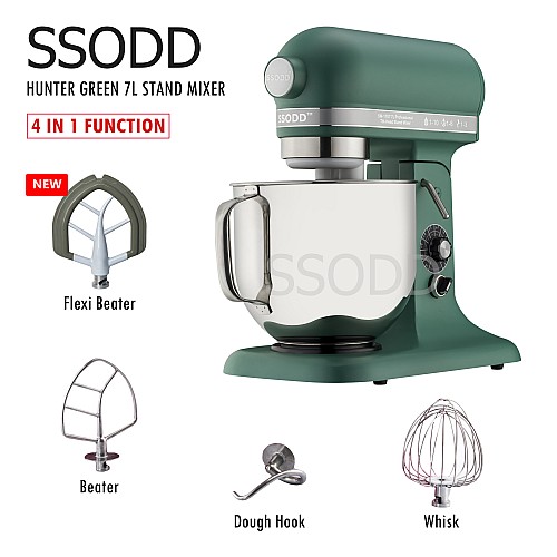 SSODD 24. Hunter Green 7L Professional Tilt-Head Stand Mixer 