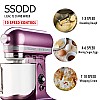 SSODD 20. Lilac 7L Professional Tilt-Head Stand Mixer 