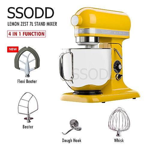 SSODD 13. Lemon Zest 7L Professional Tilt-Head Stand Mixer 