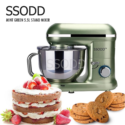 SSODD Mint Green 5.5L Stand Mixer 