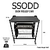 SSODD Oven Trolley With Adjustable Rack