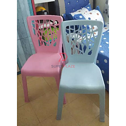 Pink Color 6 Pcs 3V EZ High Quality Stackable Dining Plastic Chair Rest Chair Heavy Duty