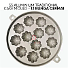 12 Bunga Cermai SS Aluminium Bahulu Mould Baker Traditional Cake Mold