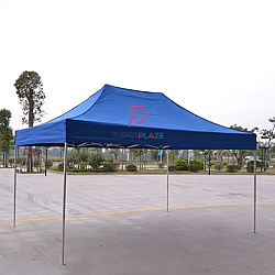Blue 10x15 Feet Full Set PVC Canvas Heavy Duty Folding Canopy Tent Kanopi Bazar Pasar Malam Tent