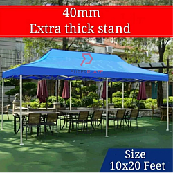 Blue 10x20 Feet Heavy Duty Folding Canopy Tent Kanopi Bazar Pasar Malam Khemah