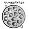 12 Jalur SS Aluminium Bahulu Mould Baker Traditional Cake Mold